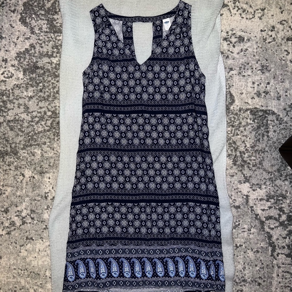 Blue Paisley Old Navy Dress
